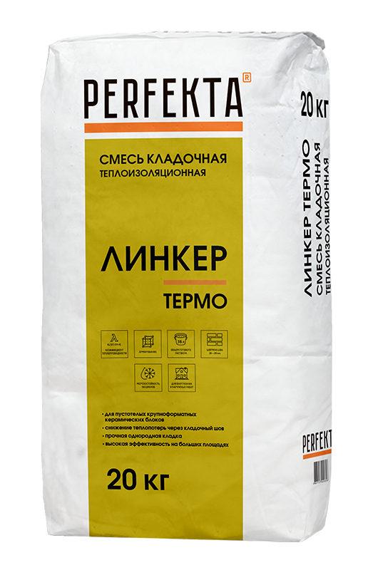 Смесь кладочная теплоизоляционная Линкер Термо, 20 кг